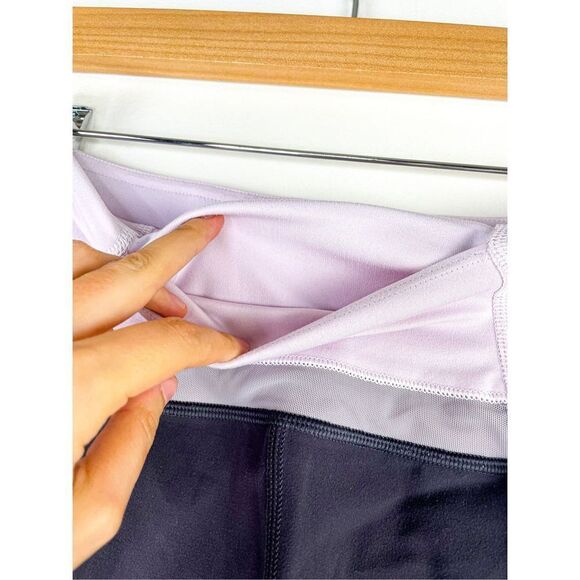 Athleta Powervita Elevation 7/8 Leggings Spring Night Purple Grey‎ Size S - Picture 9 of 13